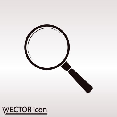 Arama simgesi. Düz tasarım