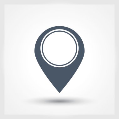 harita işaretçisi düz simgesi