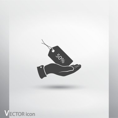 yüzde 50's etiketi simgesi