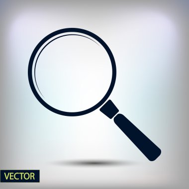 Arama simgesi. Düz tasarım