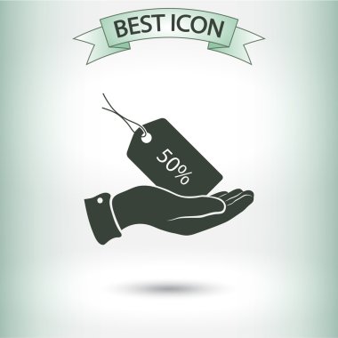 Etiketi simgesi tasarım