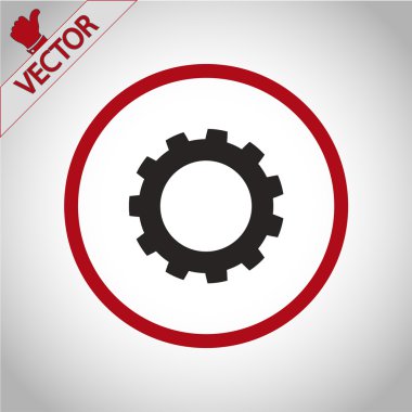 dişli simgesini illüstrasyon.