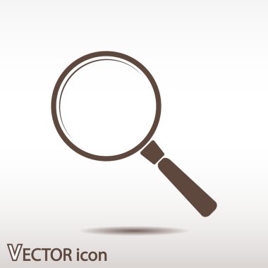 Arama simgesi düz tasarım