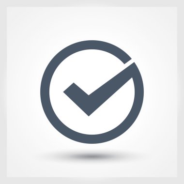 simge onaylayın. düz tasarım stil