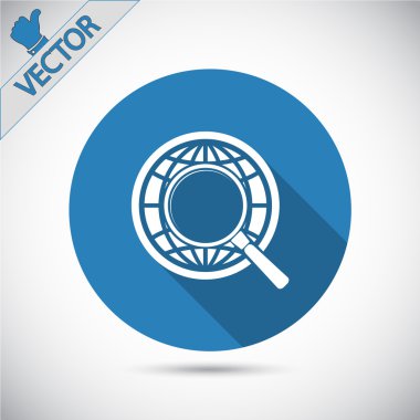 büyüteç simgesini toprakla