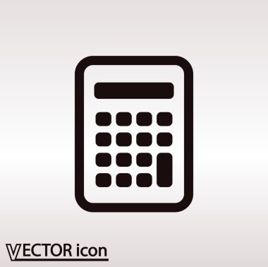 Hesap makinesi simge düz tasarım