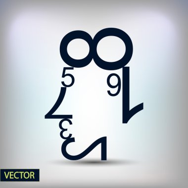 Verileri şekiller insan yüzü