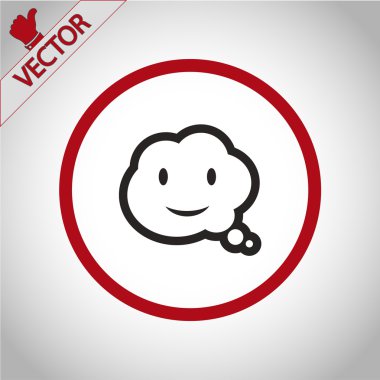 komik konuşma balonu simgesinin