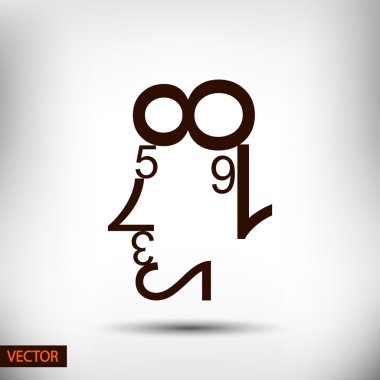 Verileri şekiller insan yüzü