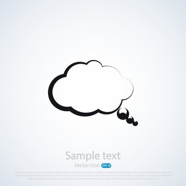 komik konuşma balonu simgesinin