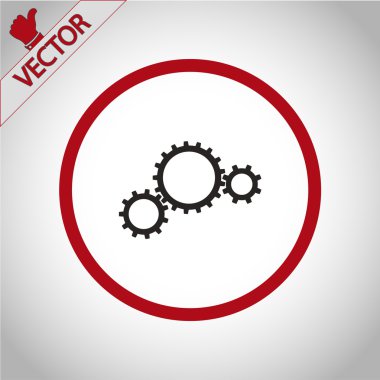 dişli simgesini illüstrasyon.