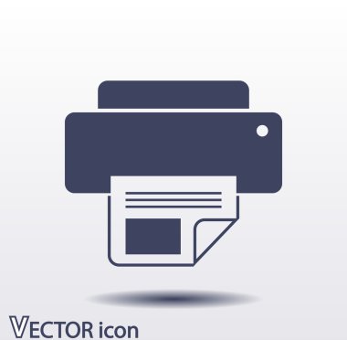 Yazıcı simgesi tasarım