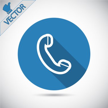 Telefon Düz Simgesi