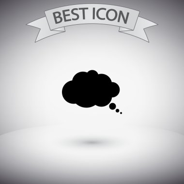 komik konuşma balonu simgesinin