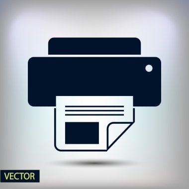 Yazıcı simgesi tasarım