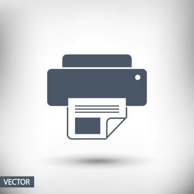 Yazıcı simgesi tasarım