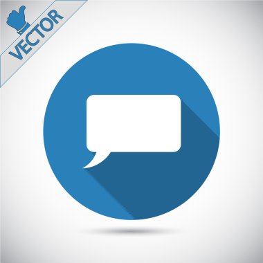 komik konuşma balonu simgesinin