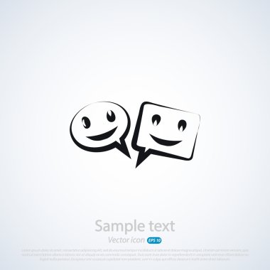 komik konuşma balonu simgesinin