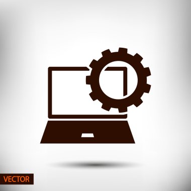 Dizüstü bilgisayar simgesi tasarım