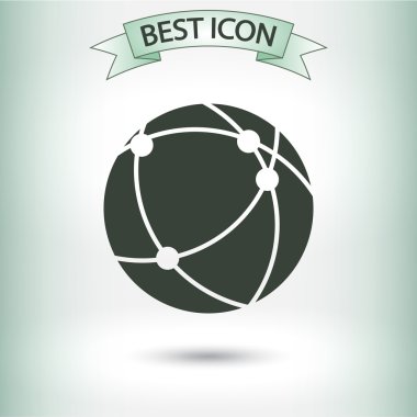 Küresel teknoloji sosyal ağ simgesini