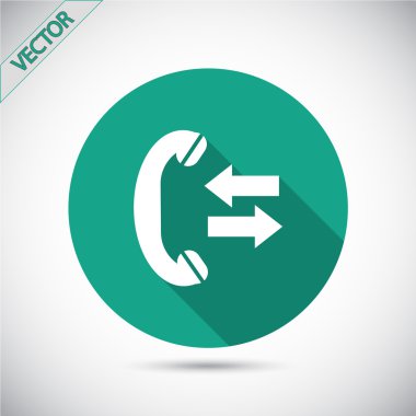 Telefon Düz Simgesi