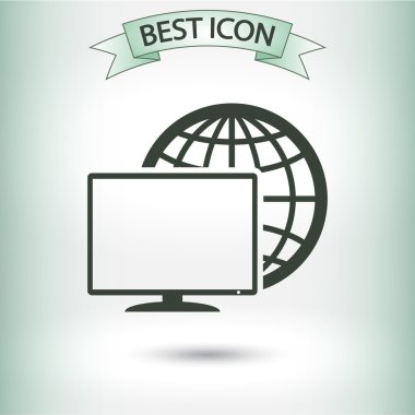 Monitör simgesi tasarım