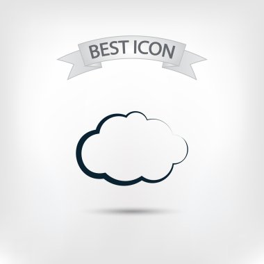 Bulut simge düz tasarım stil