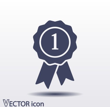 Kurdele simgeli rozet