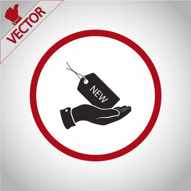 Etiketi simgesi tasarım