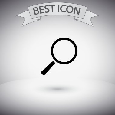 Arama simgesi. Düz tasarım