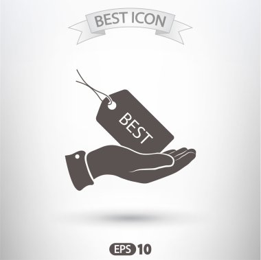 Etiketi simgesi tasarım