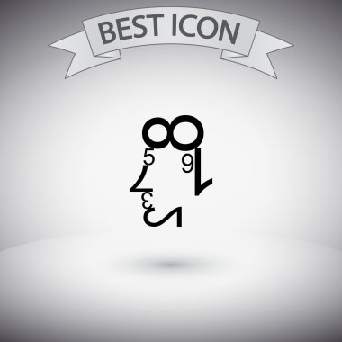 Verileri şekiller insan yüzü