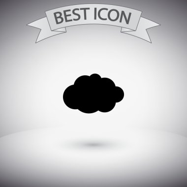 Bulut simge düz tasarım stil