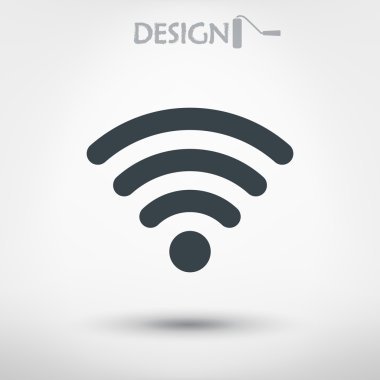 Wireless Network Symbol of wifi icon clipart