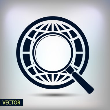 Dünya Büyüteç arama simgesi