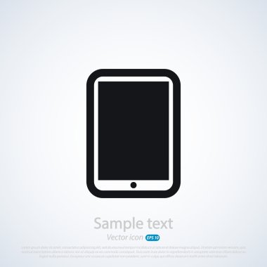 Modern dijital tablet pc simgesi