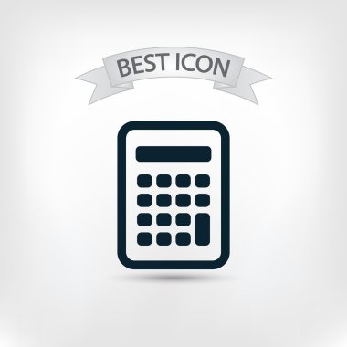 Hesap makinesi simge düz tasarım