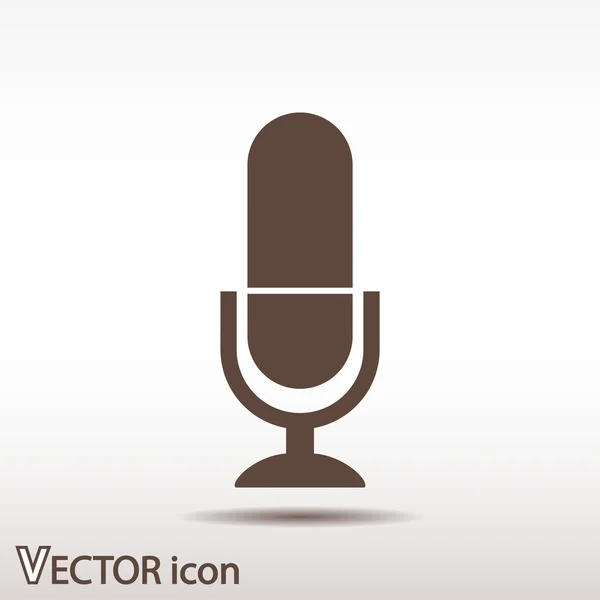 Microfoon pictogram ontwerp — Stockvector