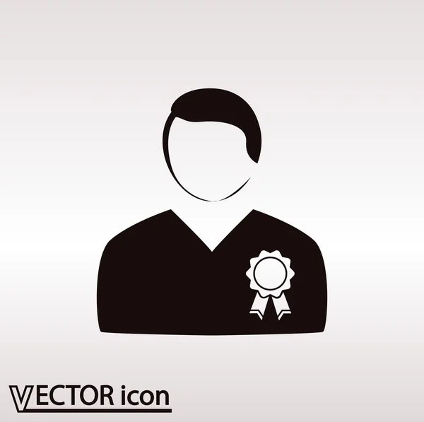 Leider pictogram ontwerp — Stockvector