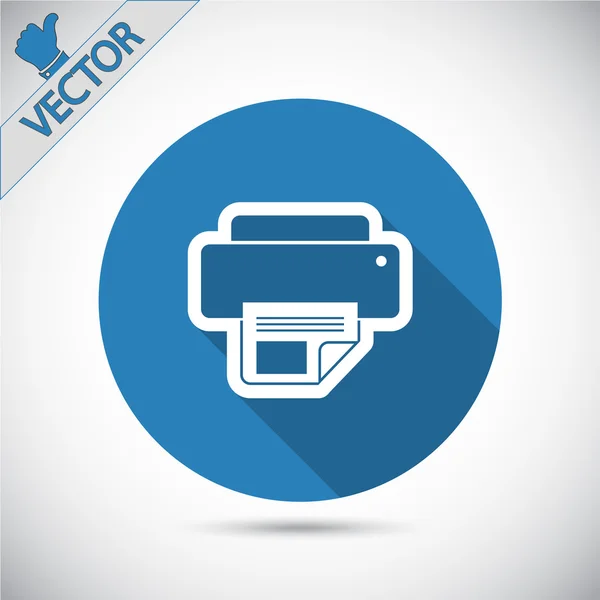 Printer icon design — Stock Vector