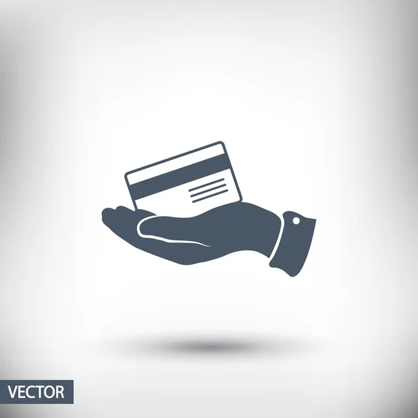 Pictogram van de creditcard van de Bank — Stockvector