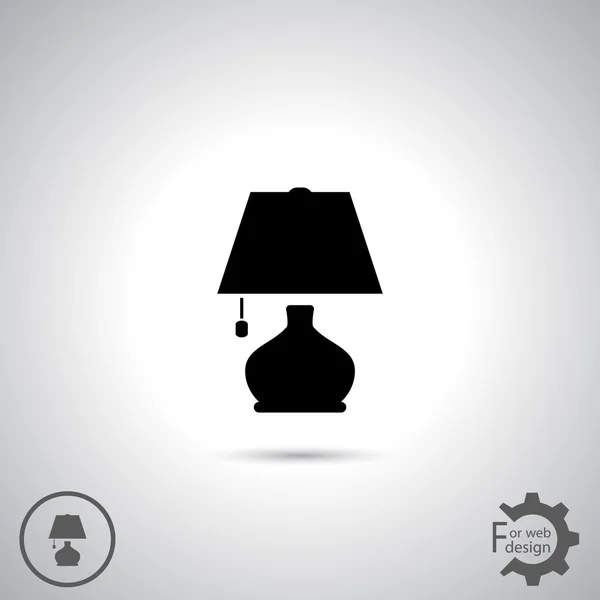 Conception d'icône de lampe — Image vectorielle