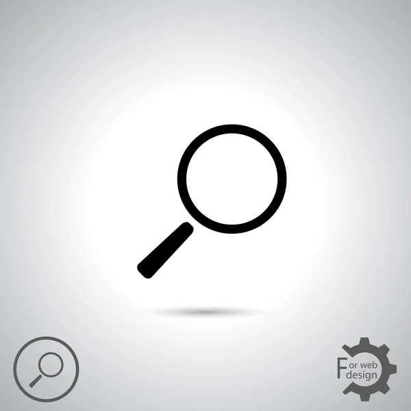 検索アイコン。フラットなデザイン — ストックベクタ