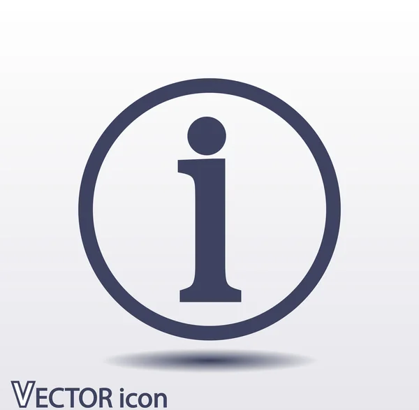 Signo de información icono — Vector de stock