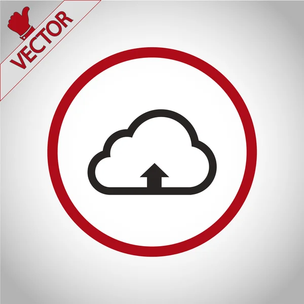 Icona di caricamento cloud — Vettoriale Stock