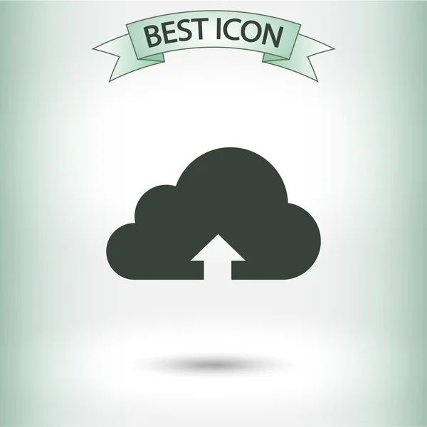 Cloud ladda upp bild ikon — Stock vektor