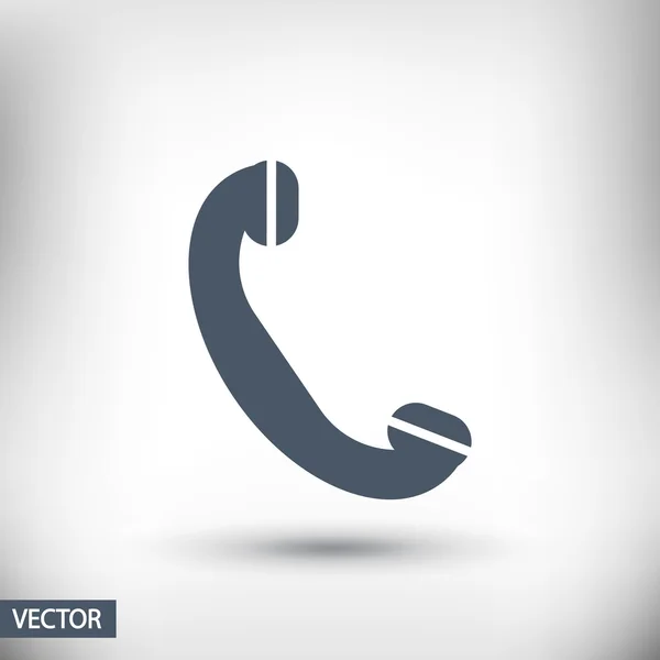 Telefone, ícone plano — Vetor de Stock