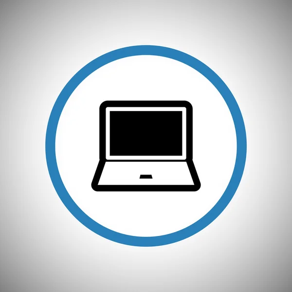 Diseño de icono de ordenador portátil — Archivo Imágenes Vectoriales