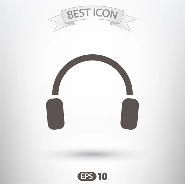 Headphones icon design — Stock Vector