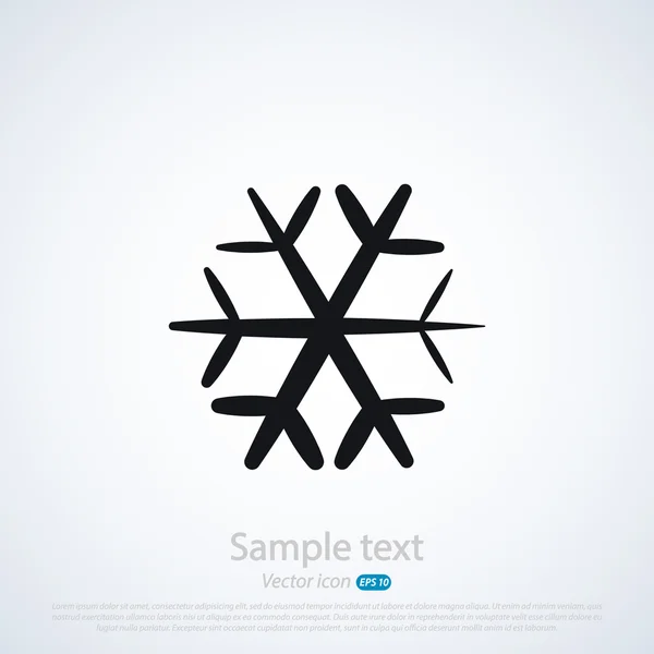 Sneeuwvlok pictogram — Stockvector